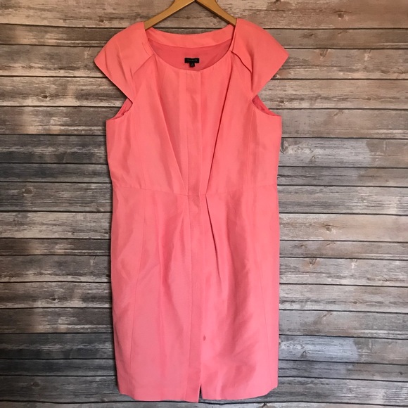 Talbots Dresses & Skirts - Talbots size 14 coral peach burton front dress